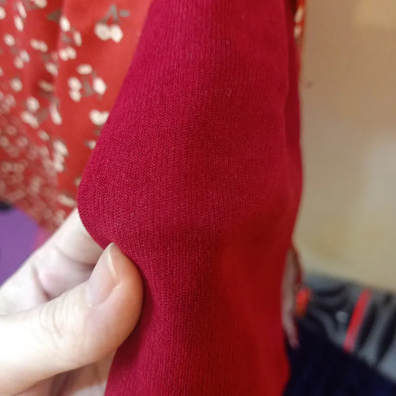 Áo dài cách tân new 2026 size S màu đỏ đô tôn da đẹp dáng 931396