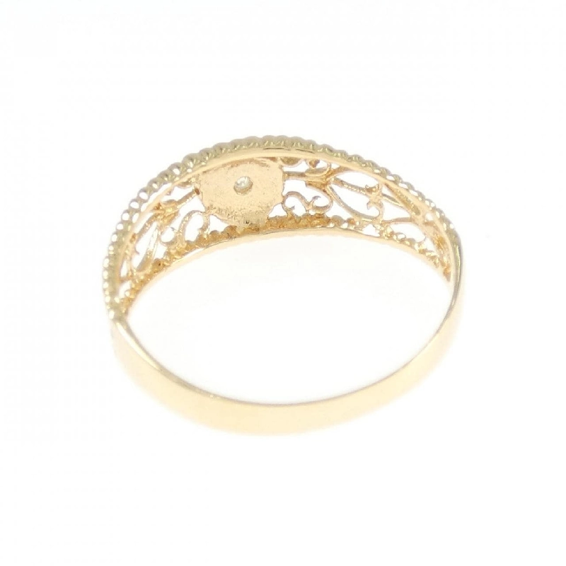 Nhẫn kim cương K18YG hoa 666354