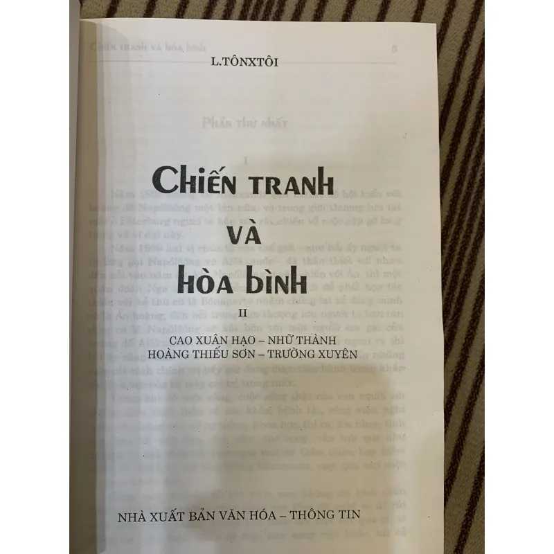 Chiến tranh và Hoà bình Lev Tolstoy 982442