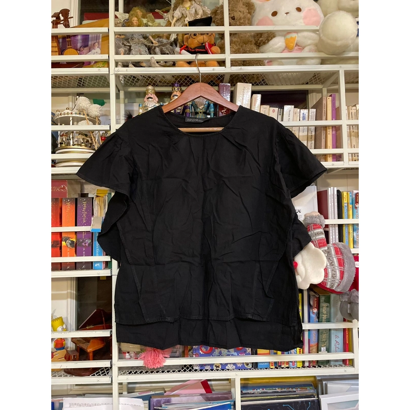 Áo kiểu đen, thoải mái, size M 521309