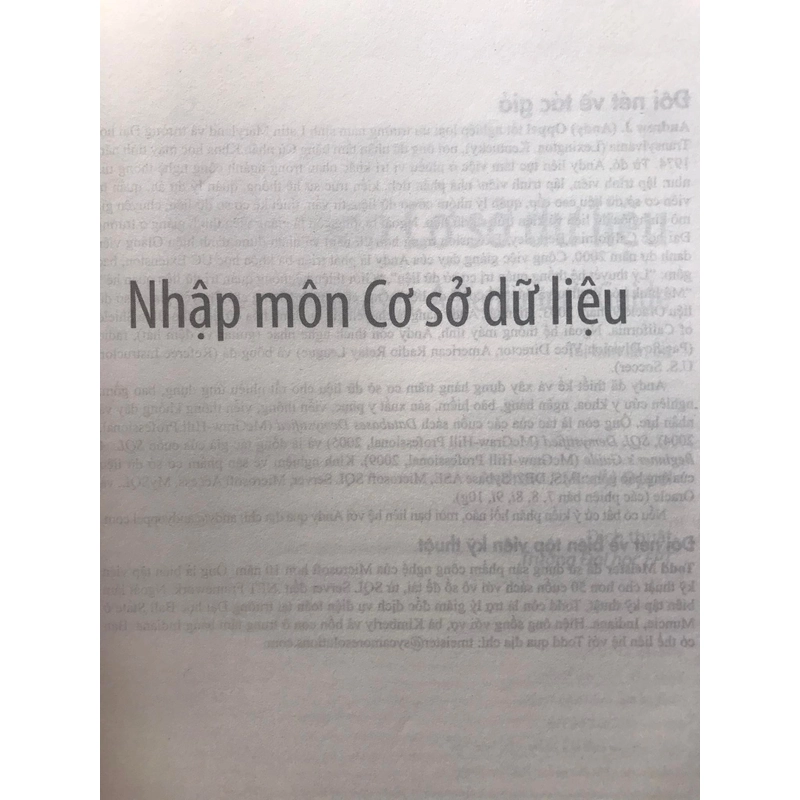 Nhập môn Cơ Sở Dữ liệu 466336