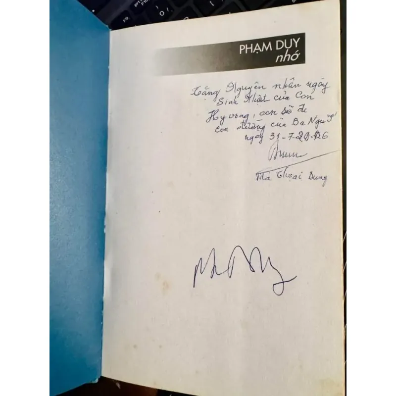 Nhớ- Phạm Duy bản đặc biệt có chữ ký 1002225