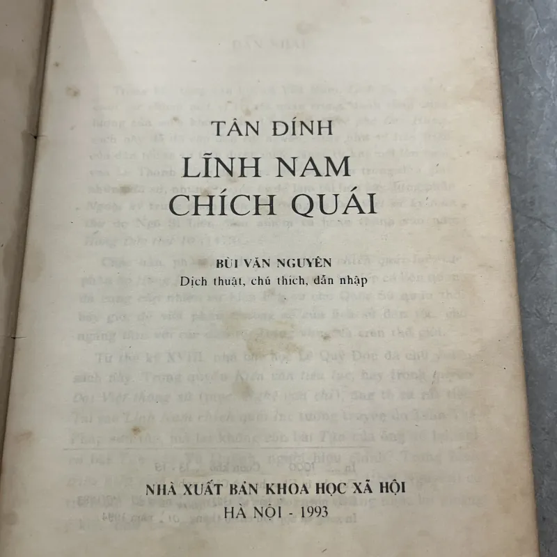 TÂN ĐÍNH LĨNH NAM CHÍCH QUÁI - BÙI VĂN NGUYÊN 973419