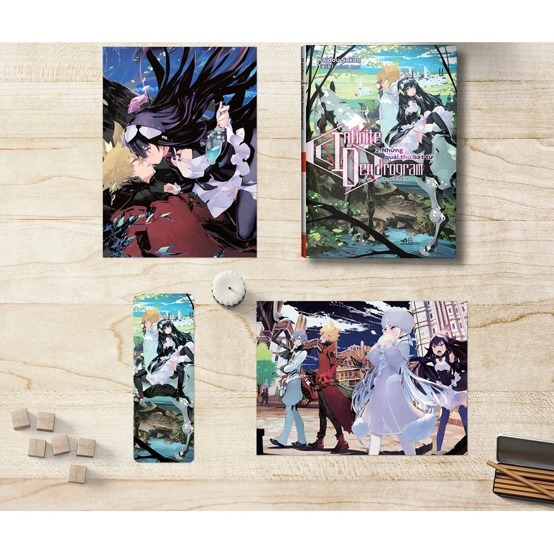 Combo Light Novel Infinite Dendrogram 1-2 bản đặc biệt nguyên seal full quà lần in đầu 527878