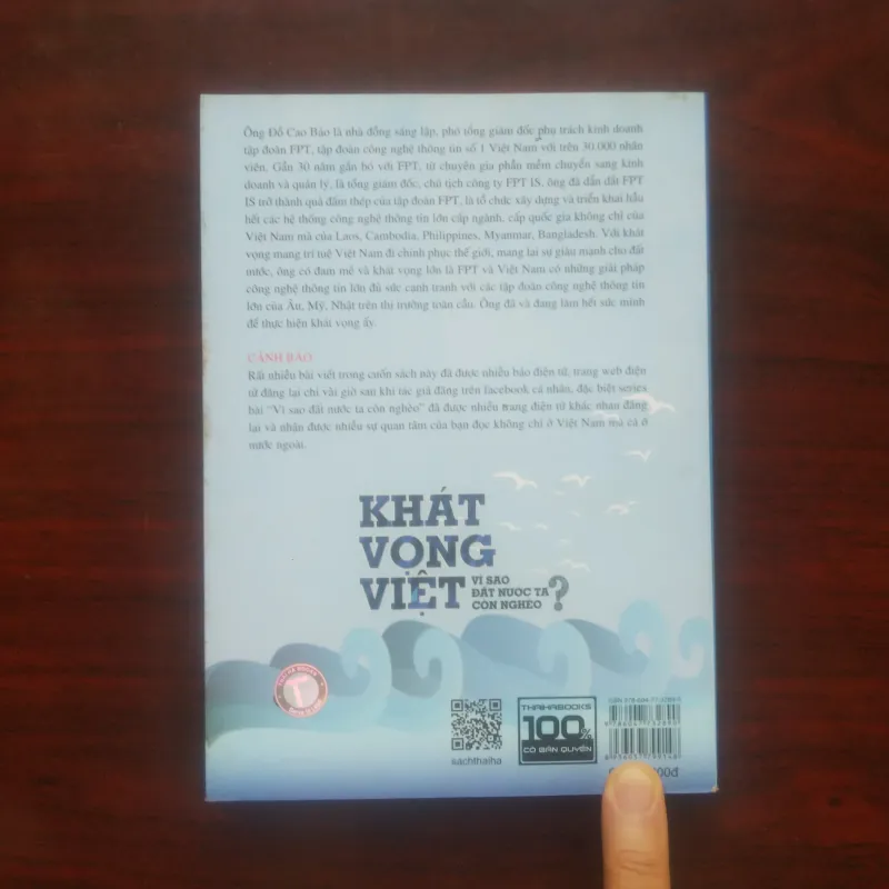 [Sách Kinh Tế] Khát Vọng Việt - Vì Sao Nước Ta Còn Nghèo (Đỗ Cao Bảo, Đồng Sáng Lập FPT) 926983