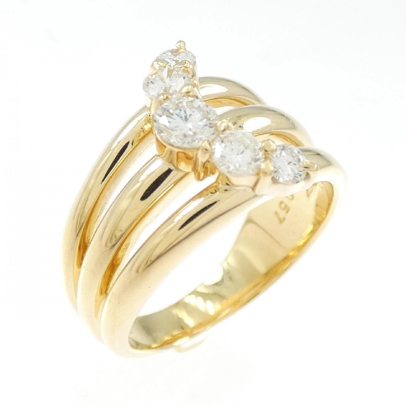 Nhẫn kim cương K18YG 0.57CT 668591