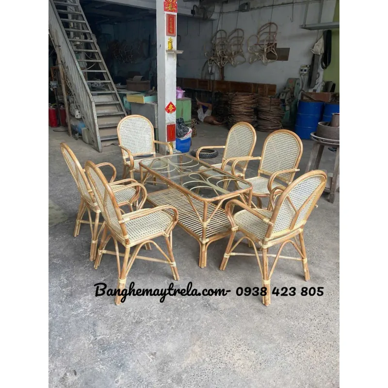 Ghế mây mắt cáo giá rẻ 627598