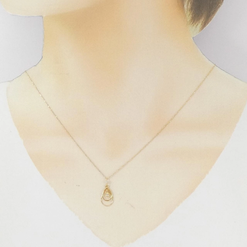 K18YG Dây chuyền kim cương - Hàng hiệu Authentic 859187