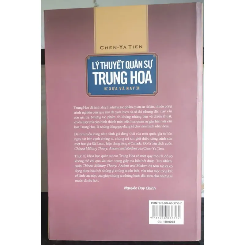 Sách Lý Thuyết Quân Sự Trung Hoa Xưa và Nay - Nguyễn Duy Chinh 693332