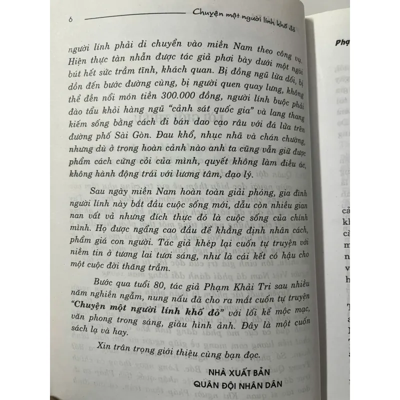 Chuyện một người lính khố đỏ - Phạm Khải Tri 991710