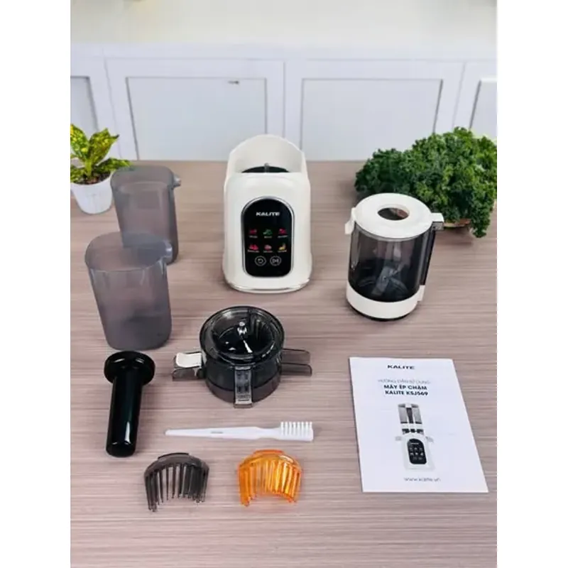 Máy ép chậm Kalite KSJ569 ép kiệt bã 99% không sinh nhiệt tích hợp làm kem 797274