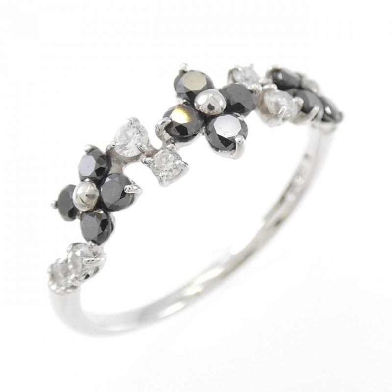 Nhẫn kim cương hoa K18WG 0.34CT 672631