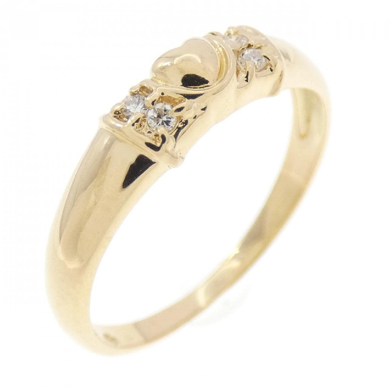 Nhẫn kim cương hình trái tim K18YG 671128