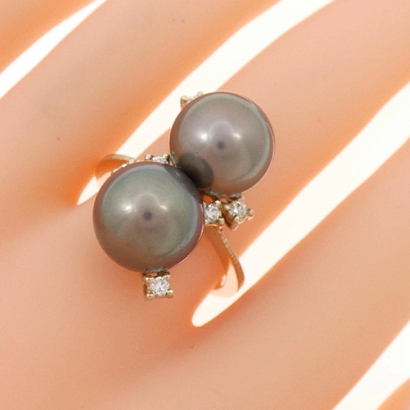 Nhẫn ngọc trai đen 750WG 666291