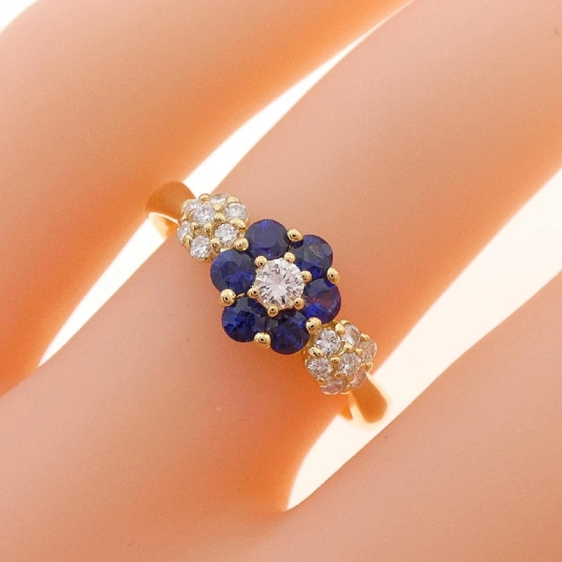 Nhẫn Sapphire Hoa K18YG 0.39CT - Hàng hiệu Chính hãng 669657