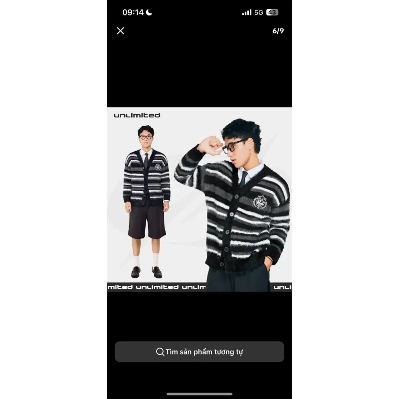 Cadigan đen mặc 3 lần mua 400K 970514