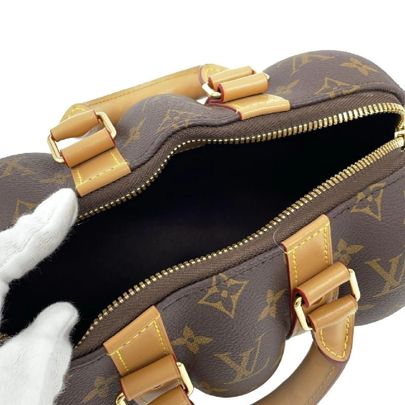 Túi du lịch Louis Vuitton Monogram Keepall Bandoulière Brown Up 25cm M23106 - Hàng hiệu Chính hãng 803637