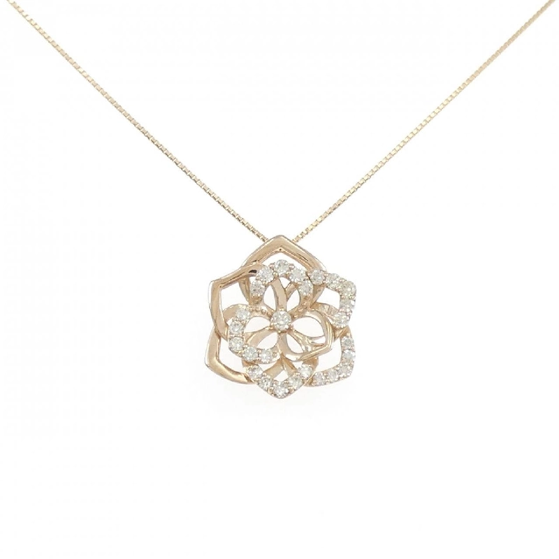 K18PG Dây chuyền kim cương 0.45CT - Hàng hiệu Chính hãng 858629