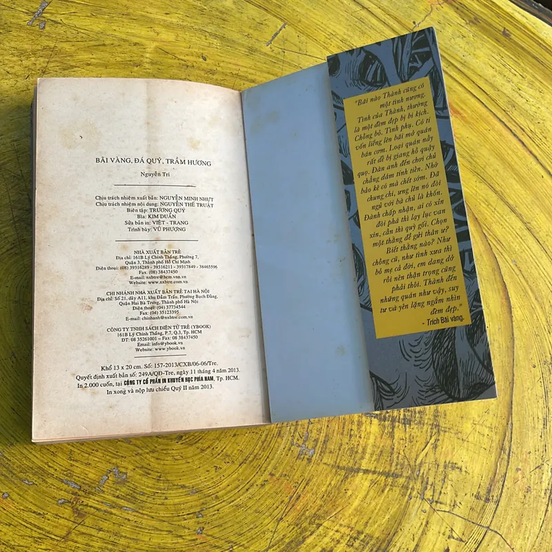 BÃI VÀNG, ĐÁ QUÝ, TRẦM HƯƠNG- NGUYỄN TRÍ 735728
