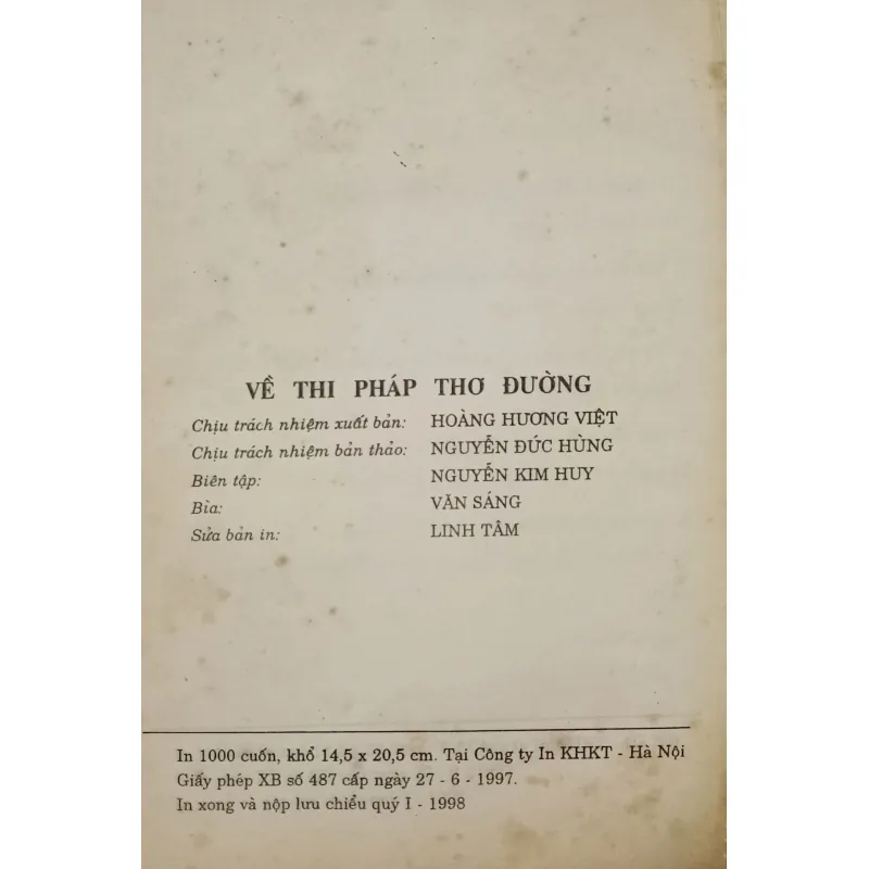 Về thi pháp thơ Đường (Nguyễn Khắc Phi) 790962