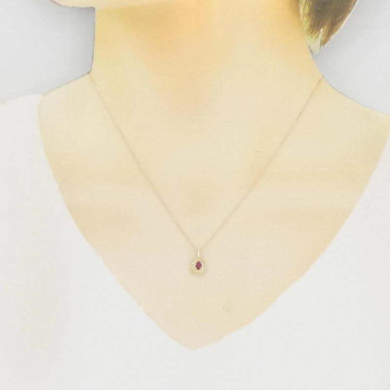 K18YG Nhẫn Ruby 0.11CT - Hàng hiệu Chính hãng 868497