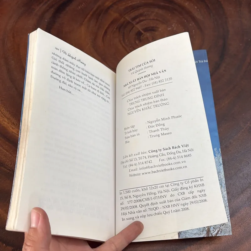 II Văn Học: Trái Tim Của Sói - Vũ Quỳnh Hương - 2008 999253