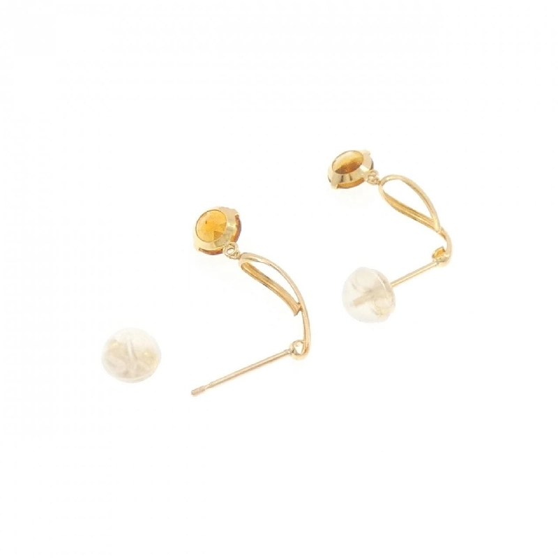 K18YG Citrine Bông tai - Hàng hiệu Chính hãng 868144