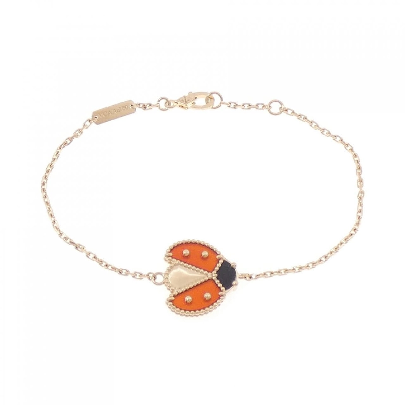 Vancleef & Arpels Lucky Spring Open Wing Ladybug Bracelet 665627