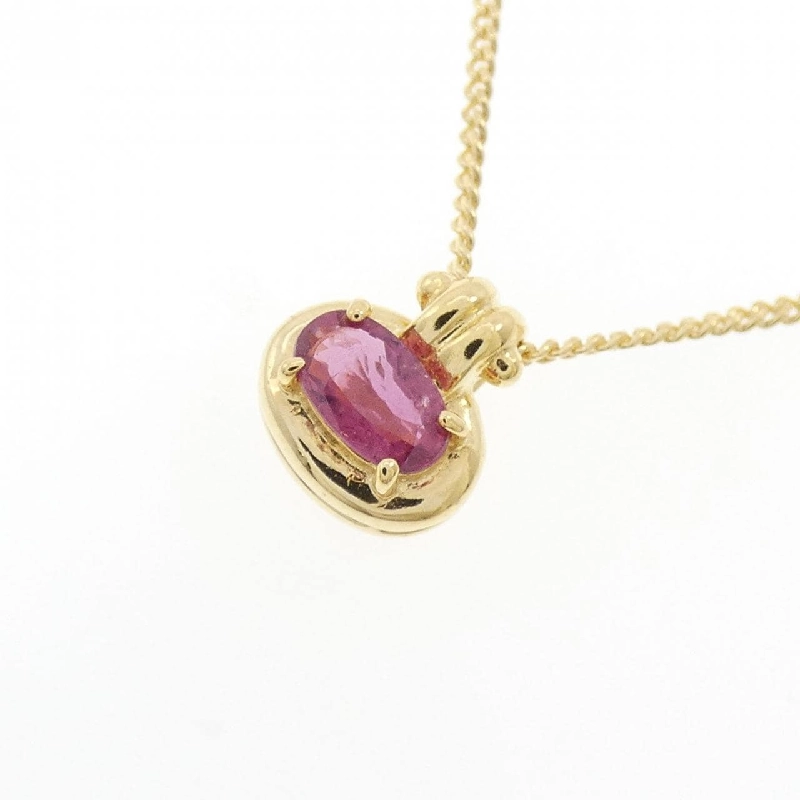 Dây chuyền ruby K18YG 0.26CT - Hàng hiệu chính hãng 860657