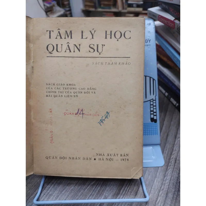Sách: Tâm lý học Quân sự (A1) - Tác giả: Phạm Hoàng Gia - Thế Trường dịch 674510