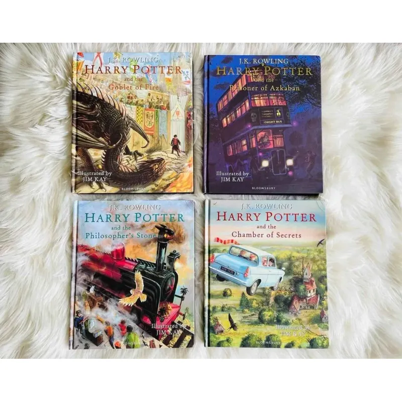 HARRY POTTER (Sách nhập) - Bộ 4 quyển Bìa cứng siêu đẹp 758753