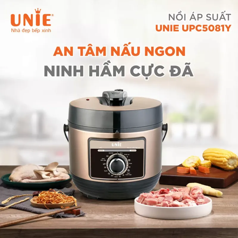 Nồi áp suất điện Unie 5L – Hầm xương, nấu cháo, ninh nhanh chóng 573268