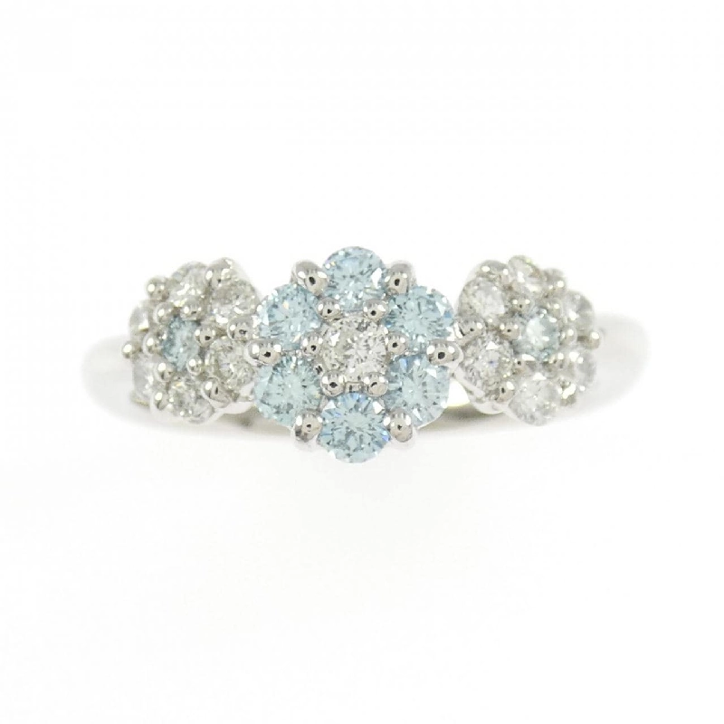 Nhẫn kim cương hoa PT900 0.24CT 667207