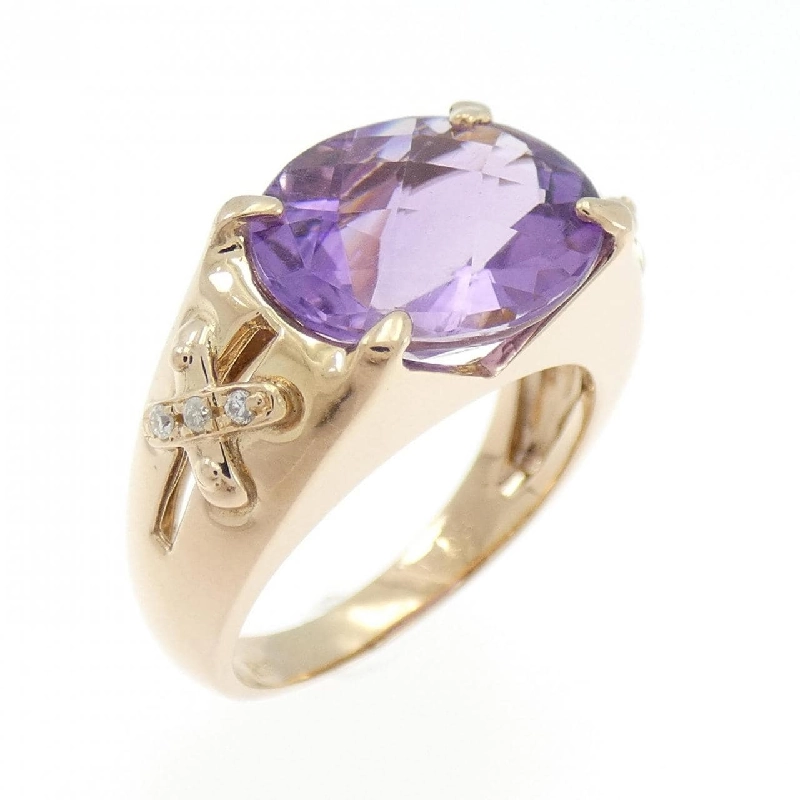 K18PG Nhẫn Amethyst - Hàng hiệu Chính hãng 849244