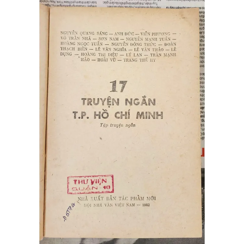 17 truyện ngắn TP Hồ Chí Minh (282 trang) 993236