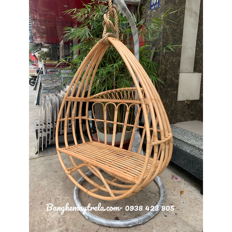 Xích đu đôi mây tự nhiên treo trần nhà 446100