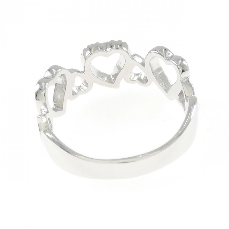 Nhẫn kim cương hình trái tim K18WG 0.10CT 666992