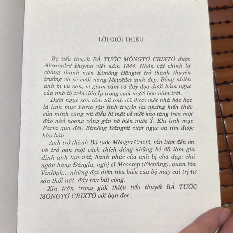 Bá tước Mongto Crixto - Alexandre Dumas 530967