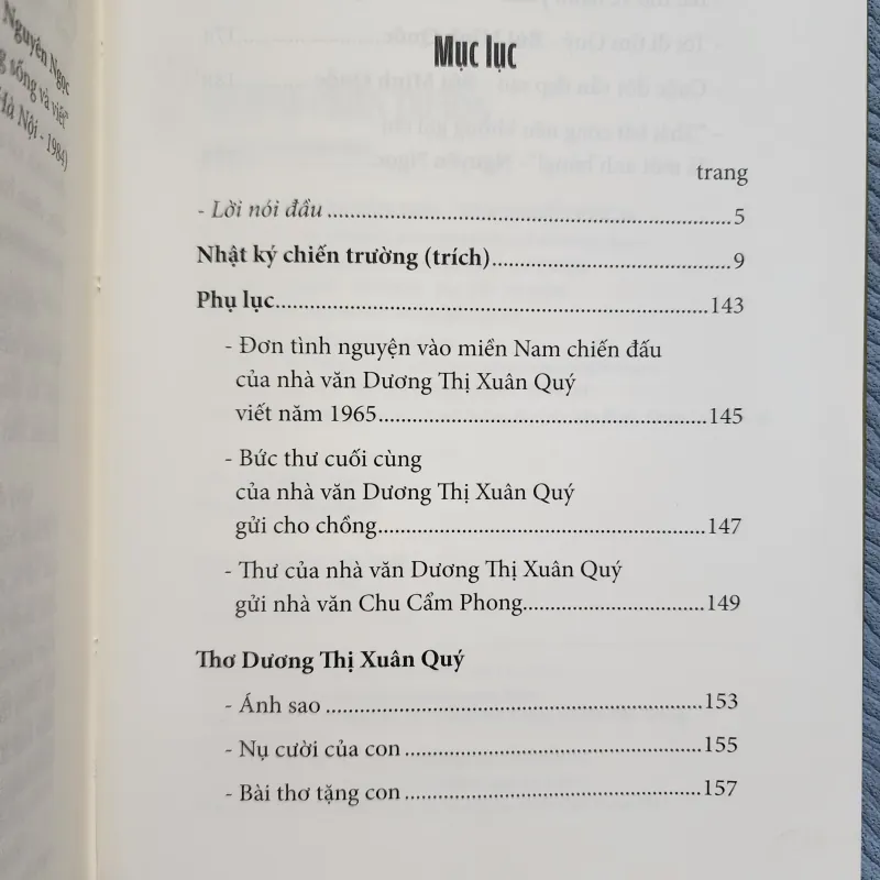 Nhật ký chiến trường | dương thị xuân quý  1000849