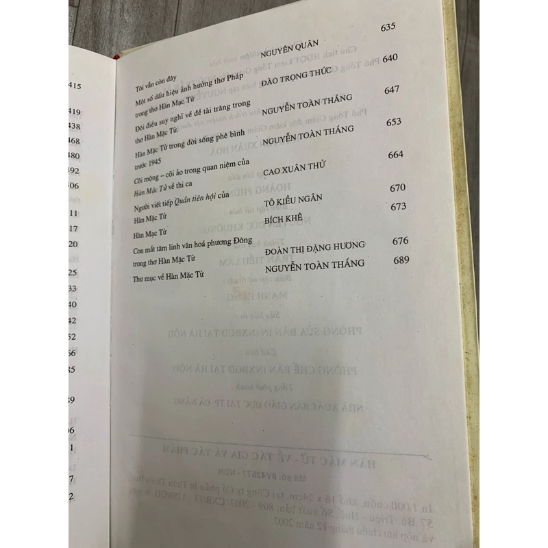Hàn mặc tử về tác gia và tác phẩm. Bìa cứng 525422