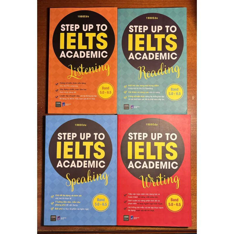 Combo 4 quyển Step Up To IELTS Academic 🌊 591593