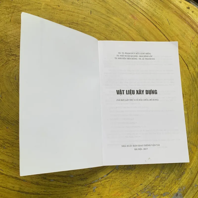 VẬT LIỆU XÂY DỰNG - GS.TS. PHẠM DUY HỮU CHỦ BIÊN 745388
