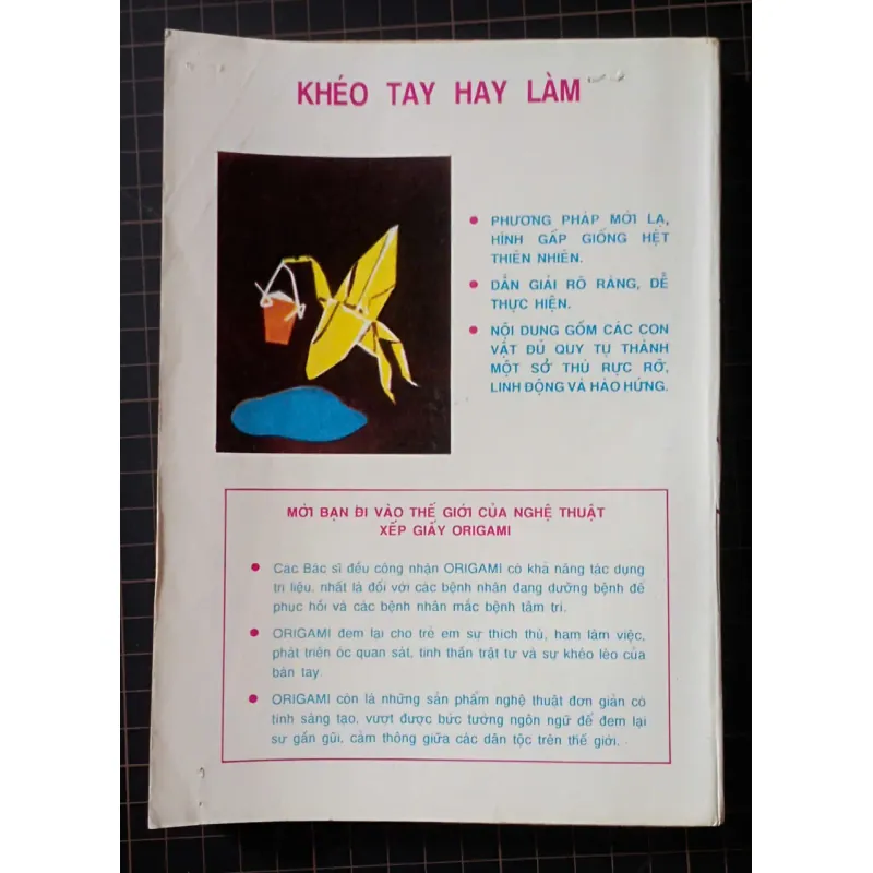 sách nghệ thuật xếp giấy origami Xb năm 1997 701595