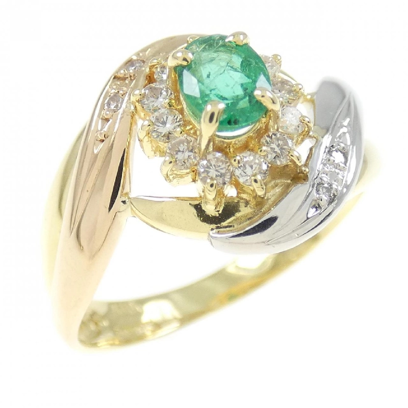 Nhẫn ngọc lục bảo K18YG/PT 0.31CT 672301