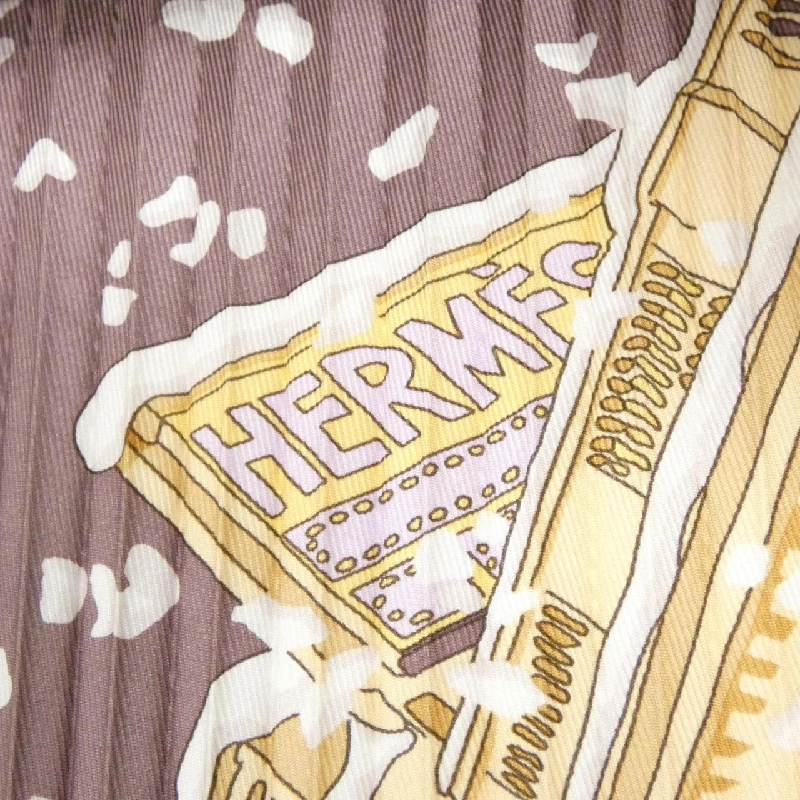 Khăn quàng cổ xếp ly HERMES NOEL AU 24 FAUBOURG - Hàng hiệu Chính hãng 807283