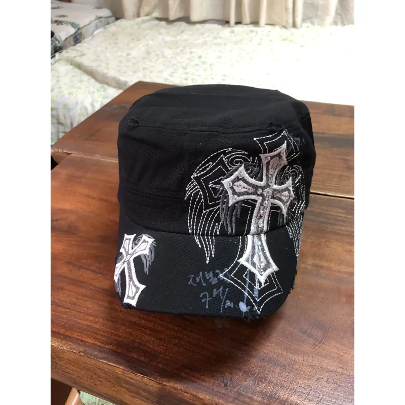 Nón kiểu chóp vuông đen hoạ tiêt thêu tay - xuất khẩu xịn - ship ngẫu nhiên. 520078