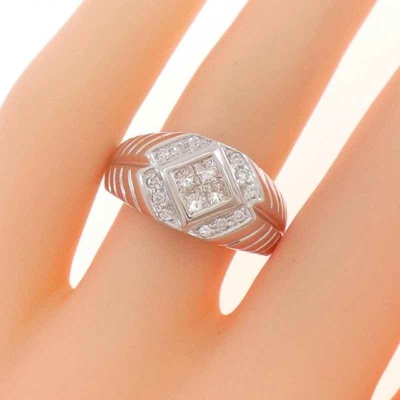 Nhẫn kim cương 750WG 0.40CT - Hàng hiệu Chính hãng 853341