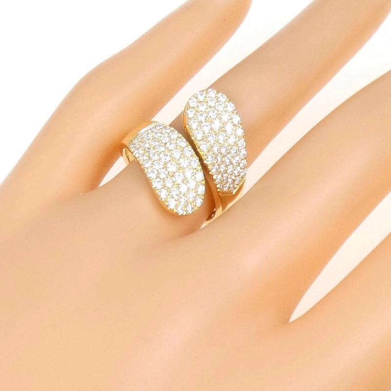 Nhẫn kim cương 750YG Pavé 1.12CT 671858