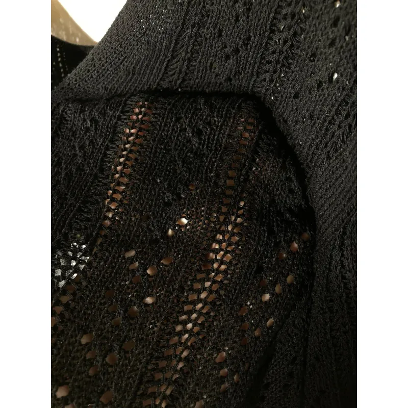 Áo Len Móc Màu Đen Fit < 60Kg 798908