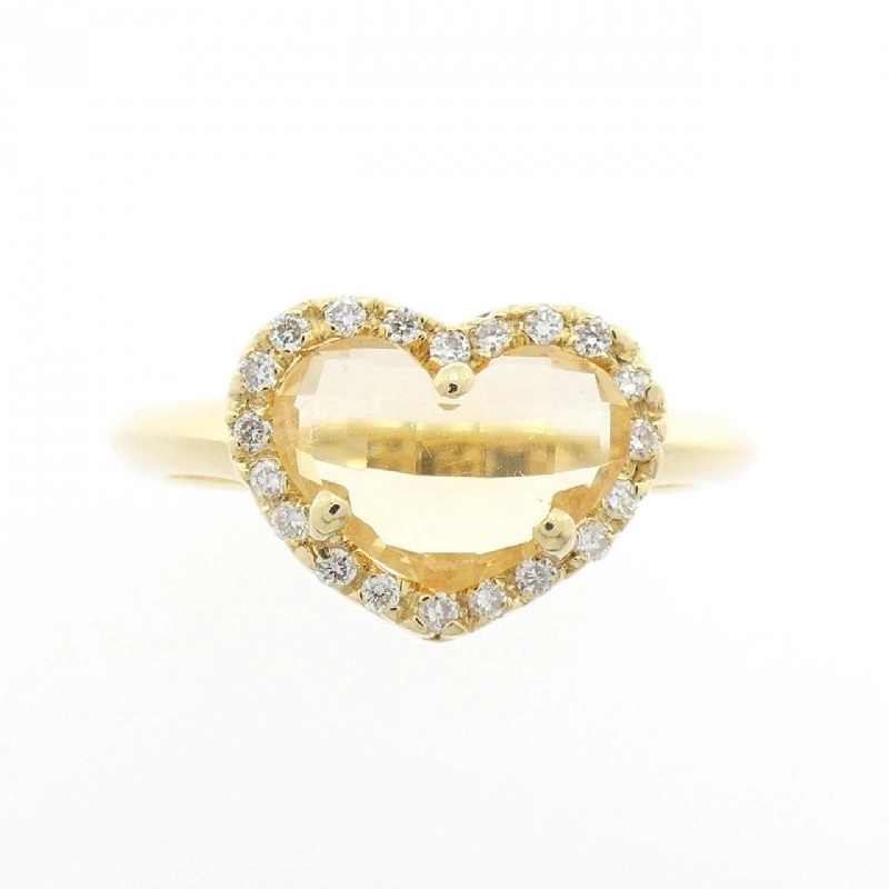 Nhẫn Citrine Hình Trái Tim Ponte Vecchio - Hàng hiệu Chính hãng 837234